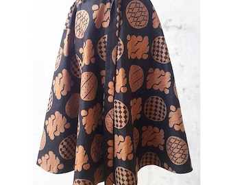 Half circle batik skirt/summer batik skirt/fit from S to XXL /boho batik skirt/ethnic pattern batik skirt