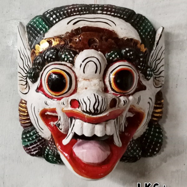 Barong mask/free shipping/mask Wall decor/ Bali art/ wooden Barong mask/ balinese mask/ Balinese Demon mask/ wooden barong mask