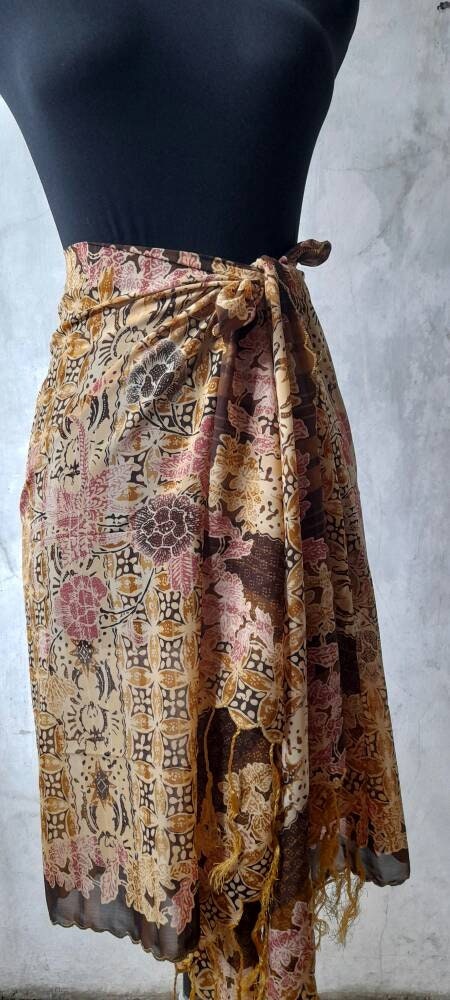 Batik Scarf/indonesian Batik Scarf/chemo Headcover/chemo - Etsy