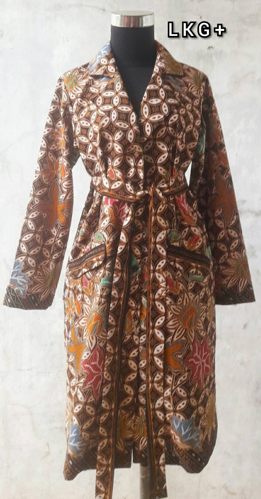 Classic Batik Outer/batik Blazer/batik Jacket/midi Outer - Etsy