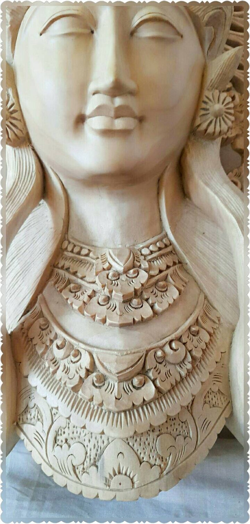 50 Cm Balinese Dancer Statue/ Large Balinese Janger Head Sculpture/ Free Shipping/balinese Art