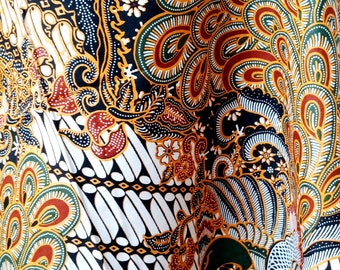 batik sarong/Indonesian batik fabric/Premium cotton batik fabric/Classic batik sarong/Sekar jagad batik pattern