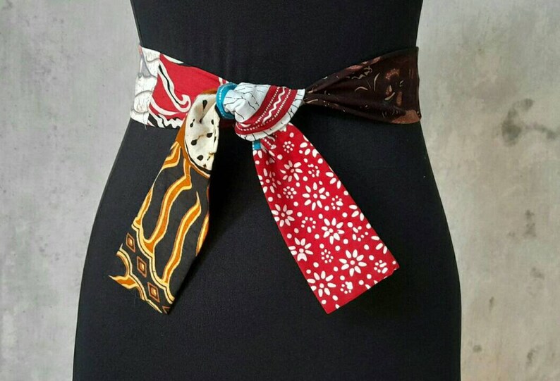 3 pcs batik patchwork shawl /batik headband/patchwork batik headbands /Batik Bandana/hair scarf/bags accessories/neckerchief image 5