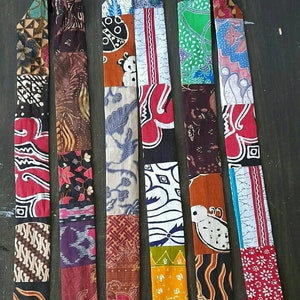 3 pcs batik patchwork shawl /batik headband/patchwork batik headbands /Batik Bandana/hair scarf/bags accessories/neckerchief image 3
