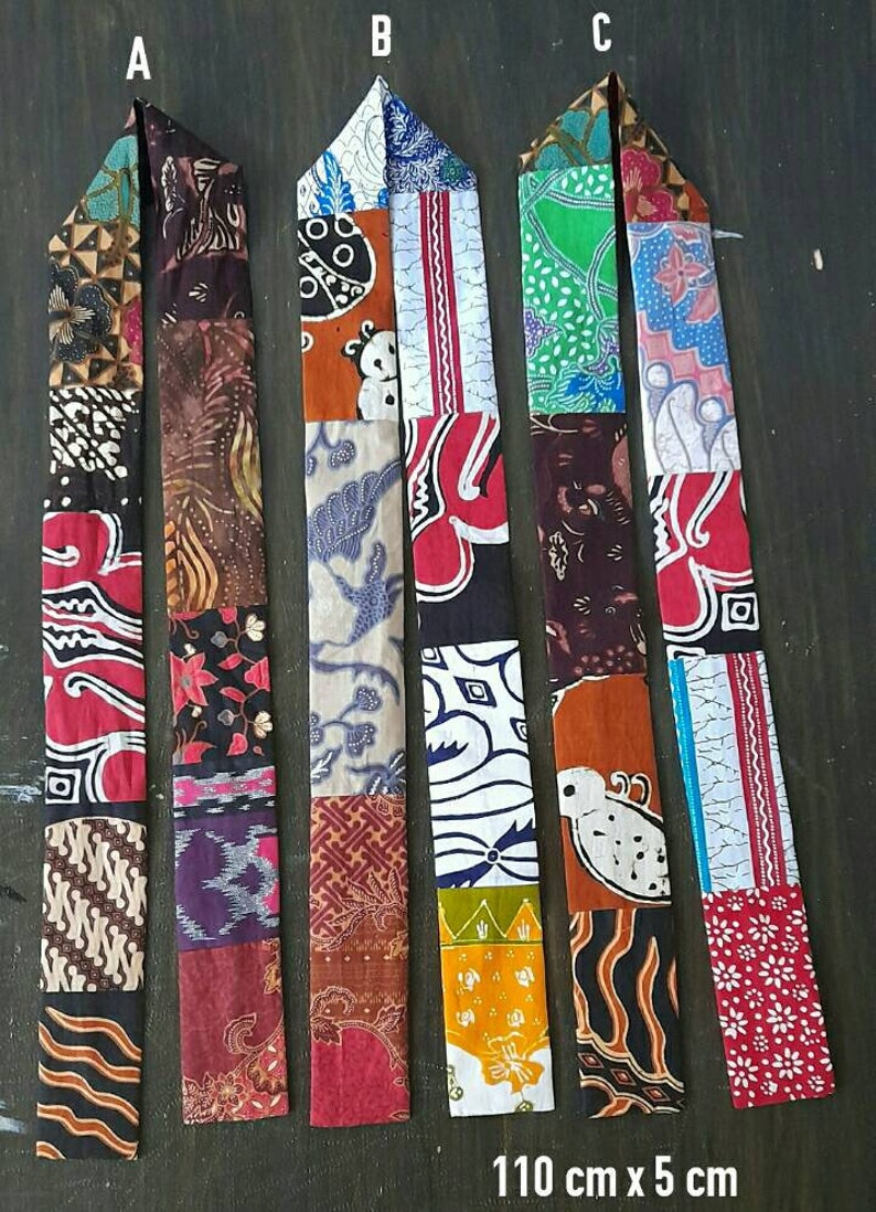 3 pcs batik patchwork shawl /batik headband/patchwork batik headbands /Batik Bandana/hair scarf/bags accessories/neckerchief image 3