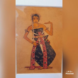 5 pcs Javanese Culture Pictures for home decoration/Indonesian souvenir/Javanese pictures for souvenir