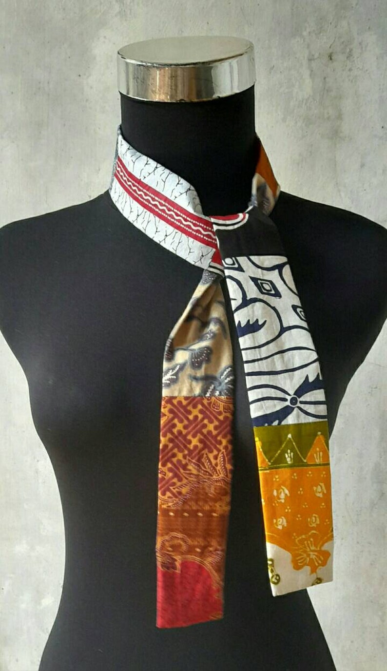 3 pcs batik patchwork shawl /batik headband/patchwork batik headbands /Batik Bandana/hair scarf/bags accessories/neckerchief image 2