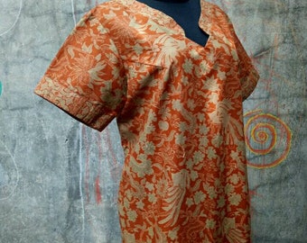 Indonesian batik dress/ premium cotton batik/ Indonesian batik dress/ loose dress/simple batik dress/US Size S to 3 XL/Beautiful batik dress