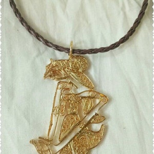 Wayang-ketting/Wayang-hanger/wayang-ketting souvenir/Indonesisch souvenir/Javaanse wayang-hanger/hanger Wayang-personages