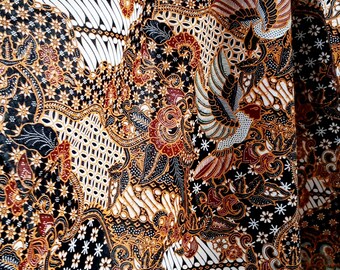 batik sarong/Indonesian batik fabric/Premium cotton batik fabric/Classic batik sarong/Sekar jagad batik pattern