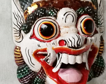 Barong mask/free shipping/mask Wall decor/ Bali art/ wooden Barong mask/ balinese mask/ Balinese Demon mask/ wooden barong mask