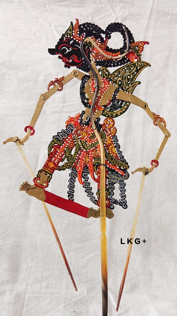最高品質のガトットカチャ人形（影絵人形）／全高：30cm（11.8インチ