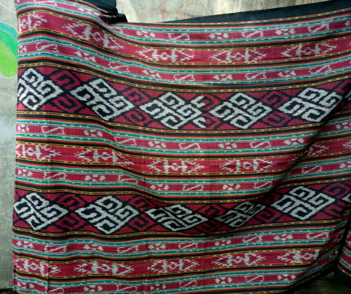 Handmade ethnic blanket/Tenun ikat/ multipurpose blanket/ Etsy