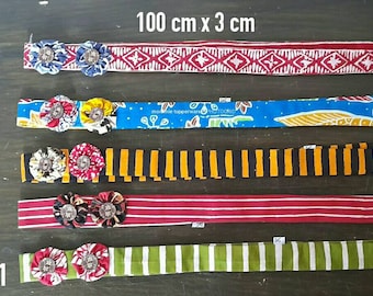 for5 pcs batik headband/handmade Indonesian batik bandana/baby headband/Indonesian batik craft/batik bandana