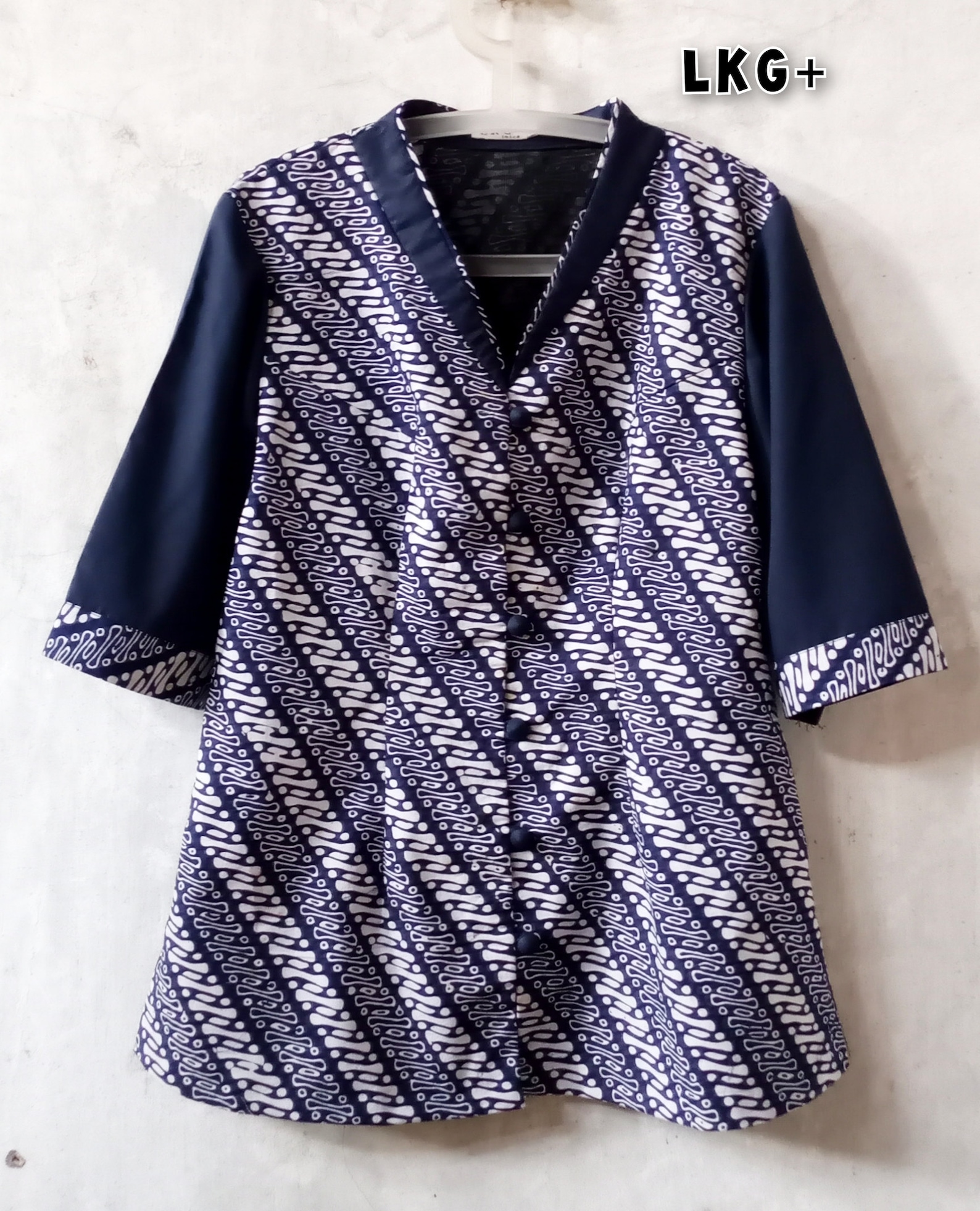 Batik Blouse/us Size/batik Shirt/hand Stamp Batik Shirt/ Indonesian ...