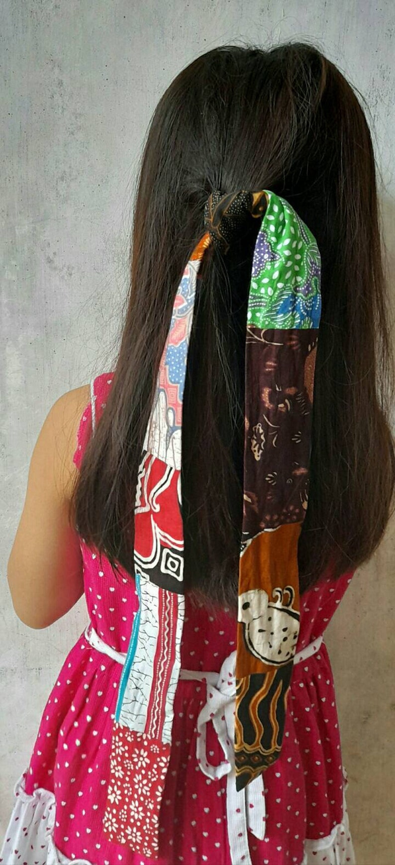 3 pcs batik patchwork shawl /batik headband/patchwork batik headbands /Batik Bandana/hair scarf/bags accessories/neckerchief image 10