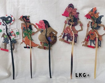 5個の高品質ミニ影絵人形/インドネシアの影絵人形/ワヤンクリット