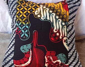 Federa per cuscino Batik/ 50 cm x 50 cm/ 20" X 20 "/ Federa per cuscino Batik indonesiano/ Federa per cuscino da divano