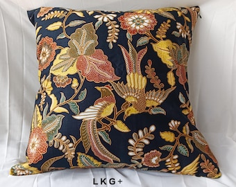 Federa per cuscino Batik/ 50 cm x 50 cm/ 20" X 20 "/ Federa per cuscino Batik indonesiano/ Federa per cuscino da divano