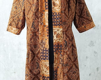 Batik outer made from premium cotton fabric /US Size L/batik coat/ batik cardigan/outer batik/Indonesian batik blazer