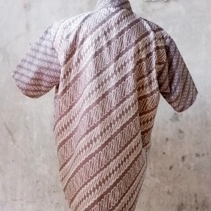 Indonesian Batik Shirt / Hand Stamp Batik Shirt/ US Size XL/ Two ...