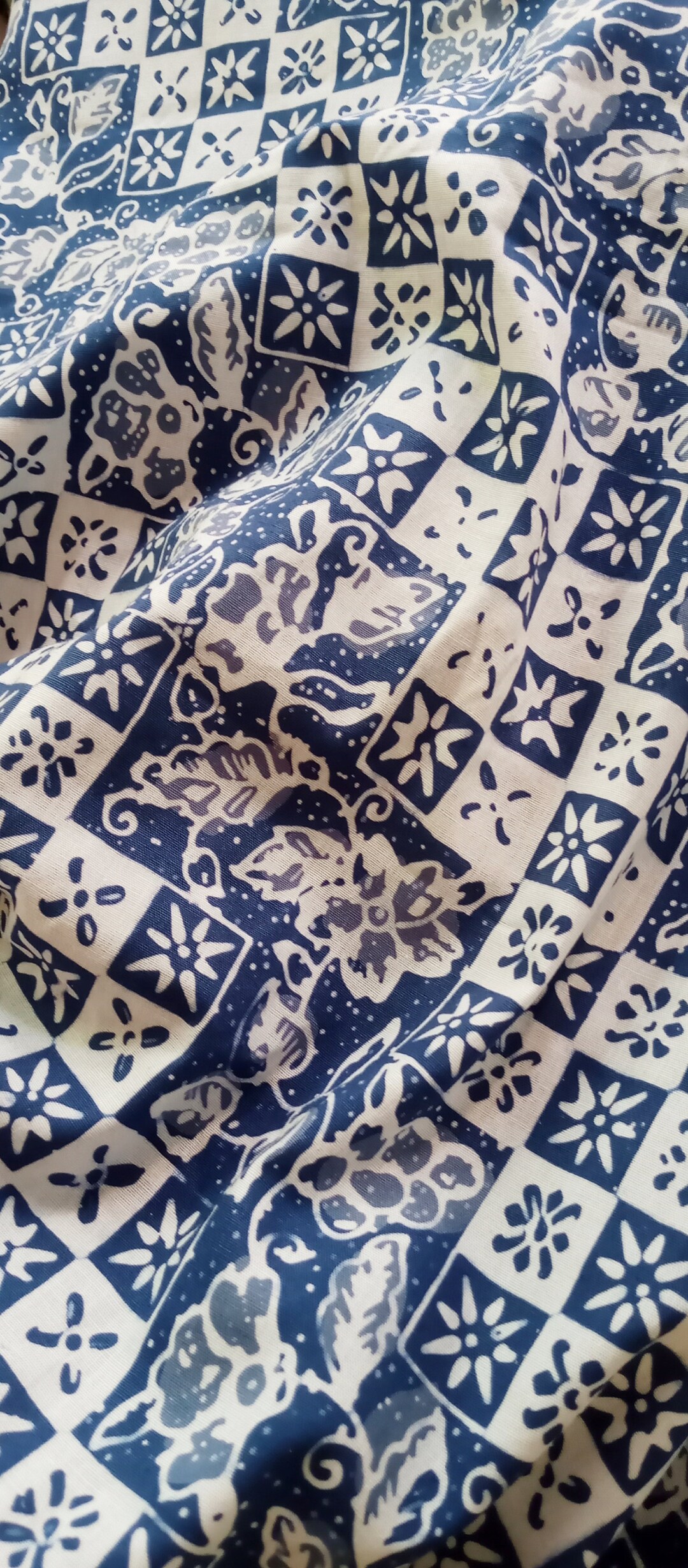 Hand Stamp Batik Sarong/ 192 Cm X 111 Cm / Batik Table Cloth / Batik ...