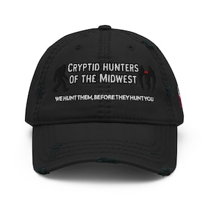 Distressed Ball cap Cryptid Hunters of the Midwest