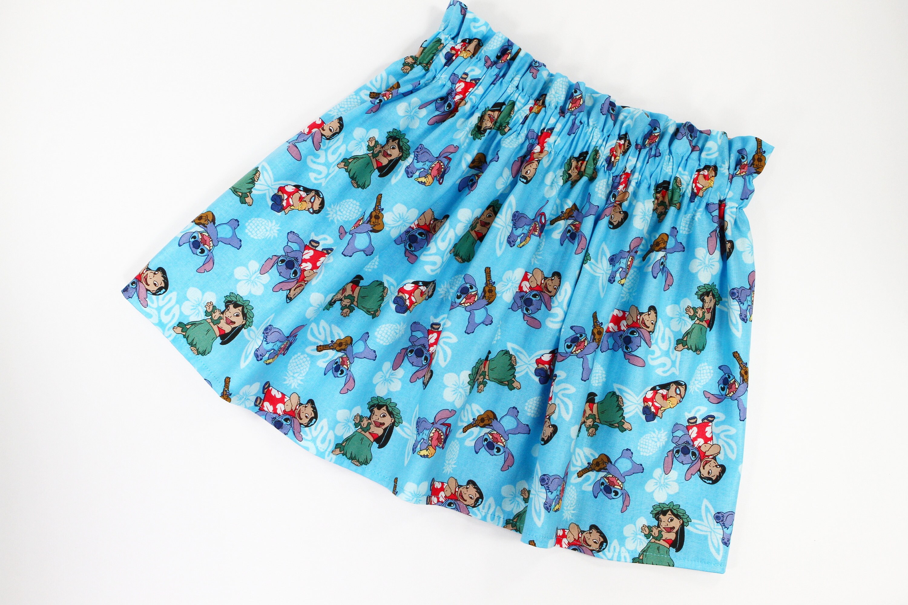 Girls Skirt Disney's Lilo & Stitch Cotton Stretchy Etsy