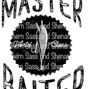 Fishing Master Baiter Sublimation Transfer - Ready to press