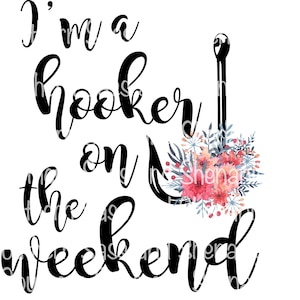 Hooker sul weekend Pesca Sublimation PNG stampabile