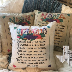 Personalized throw pillow Mom Grandma Nanny Nana Mimi Mama Mother’s Day