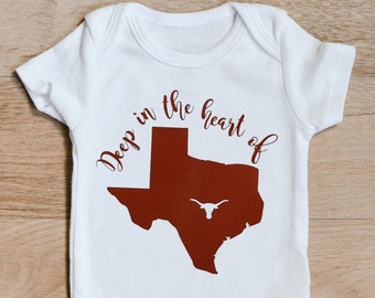Deep in the Heart of Texas Onesie!  Great Gift for ANY Texas baby!