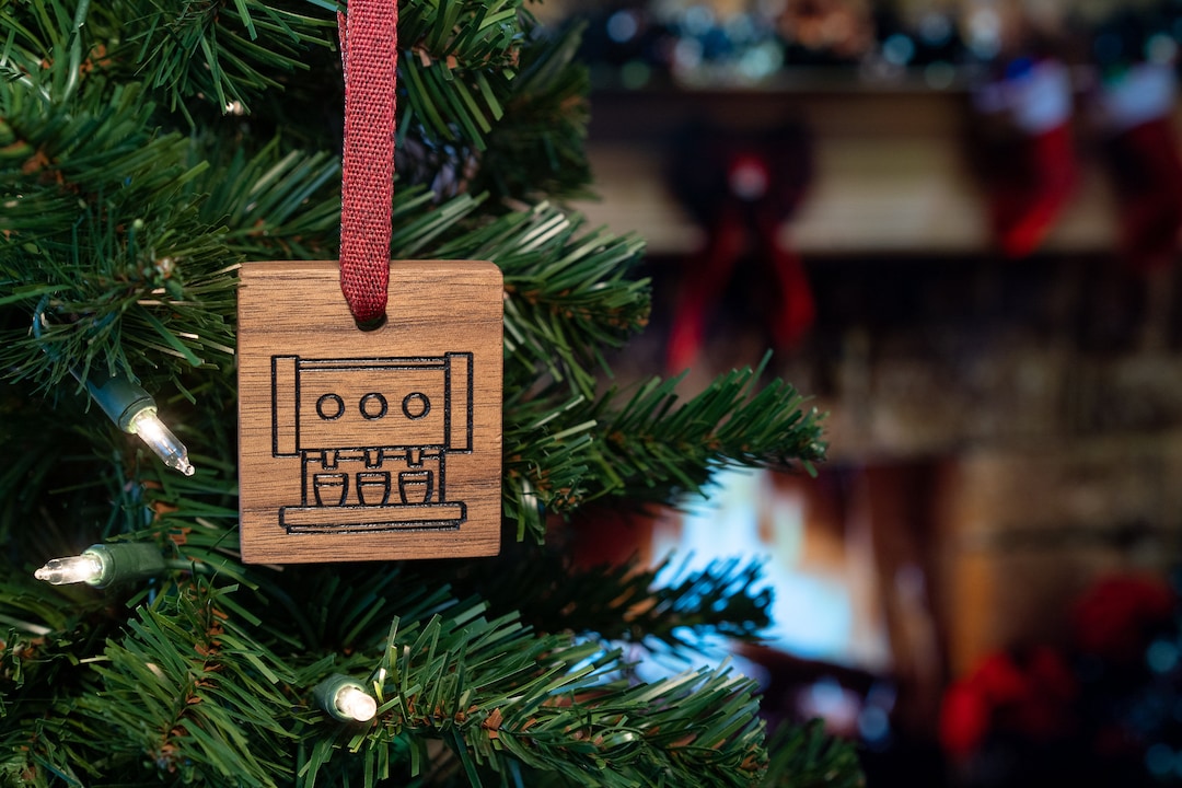 Espresso Machine Engraved Wood Christmas Ornament Etsy