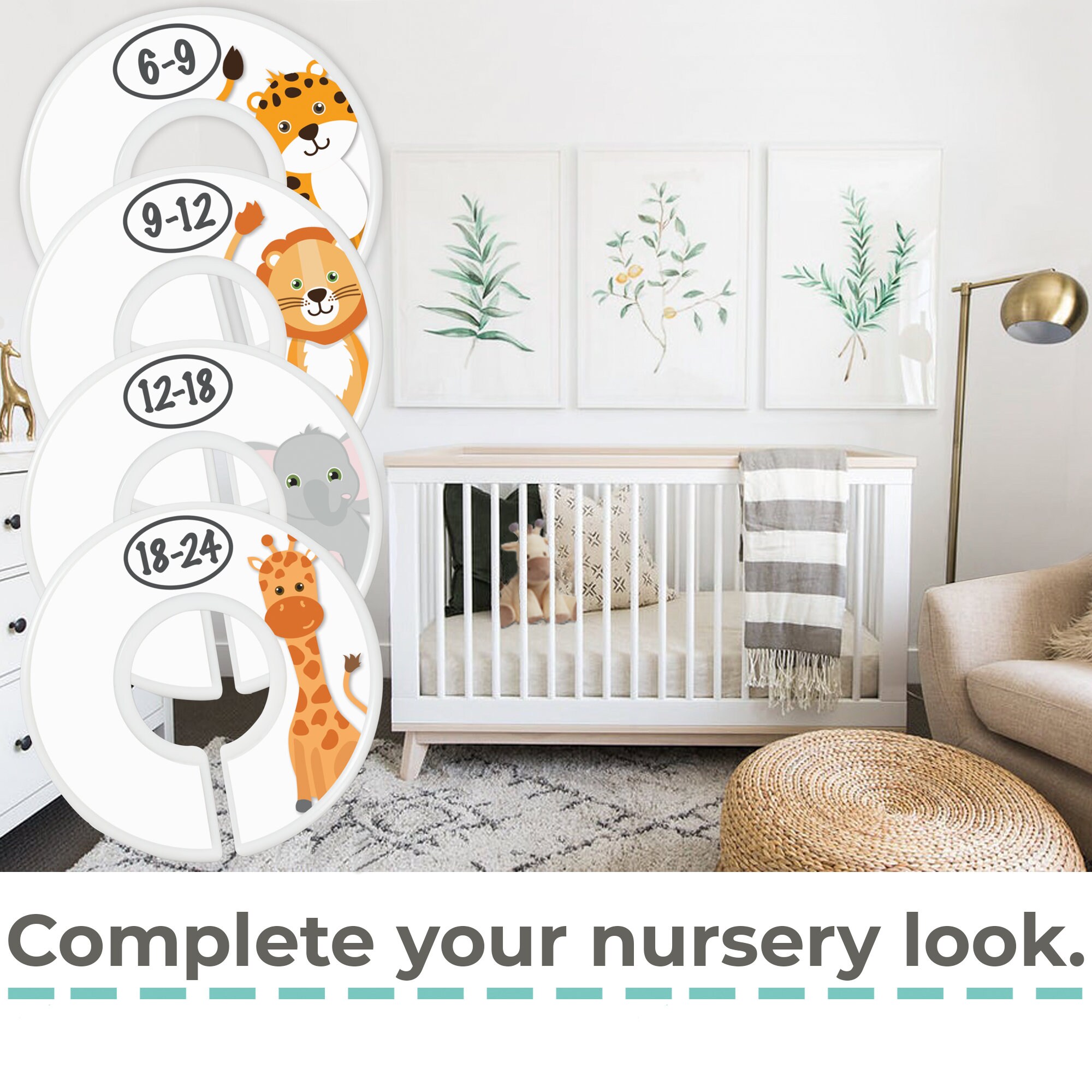 Baby Closet Dividers 7x Safari Nursery Closet Dividers for Etsy