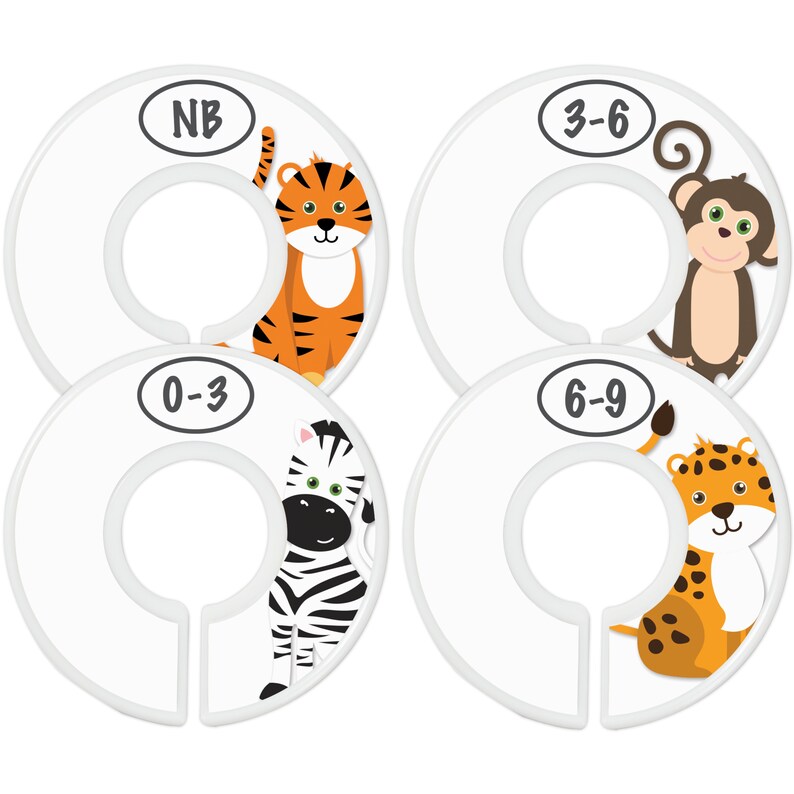 Baby Closet Dividers 7x Safari Nursery Closet Dividers for Etsy