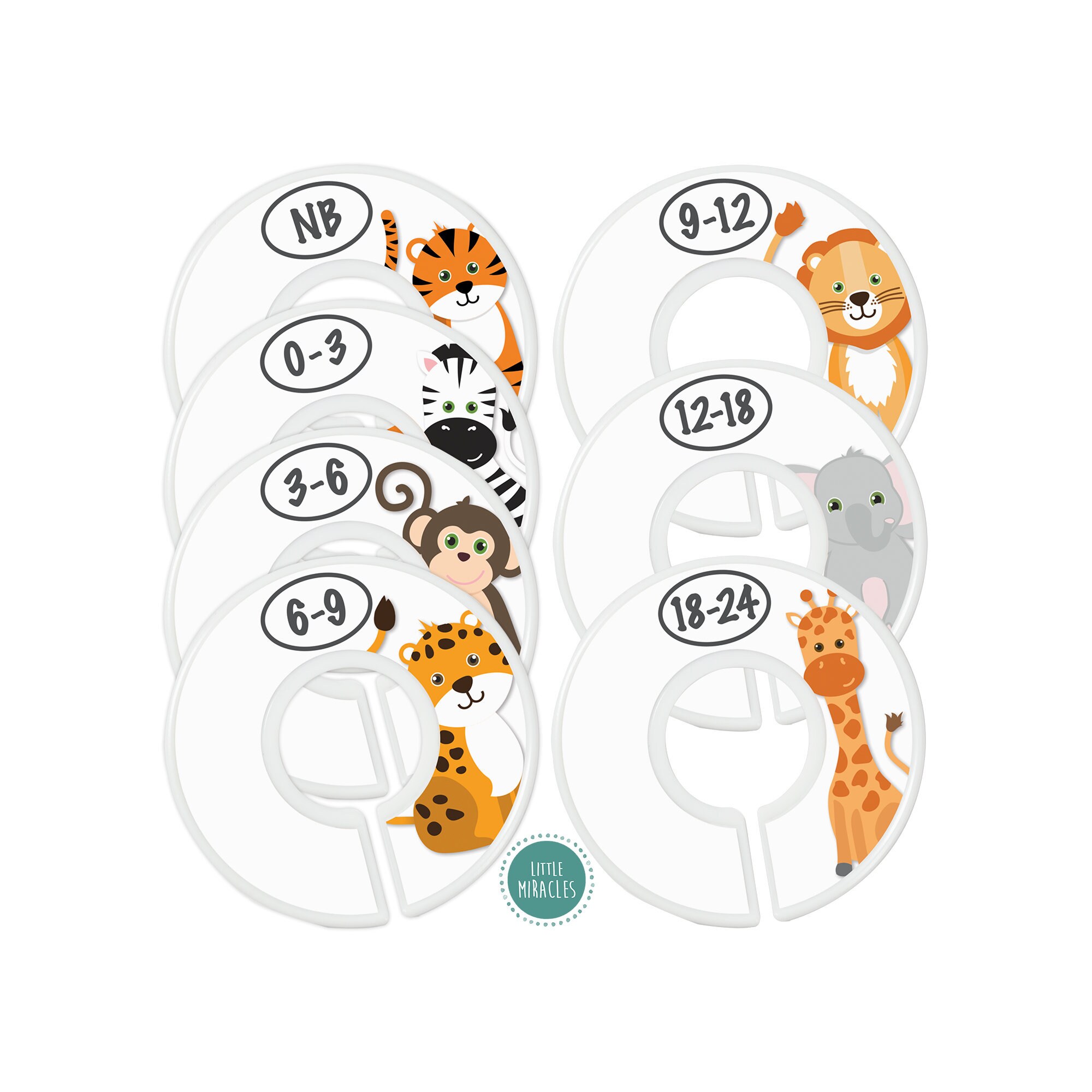 Baby Closet Dividers 7x Safari Nursery Closet Dividers for Etsy