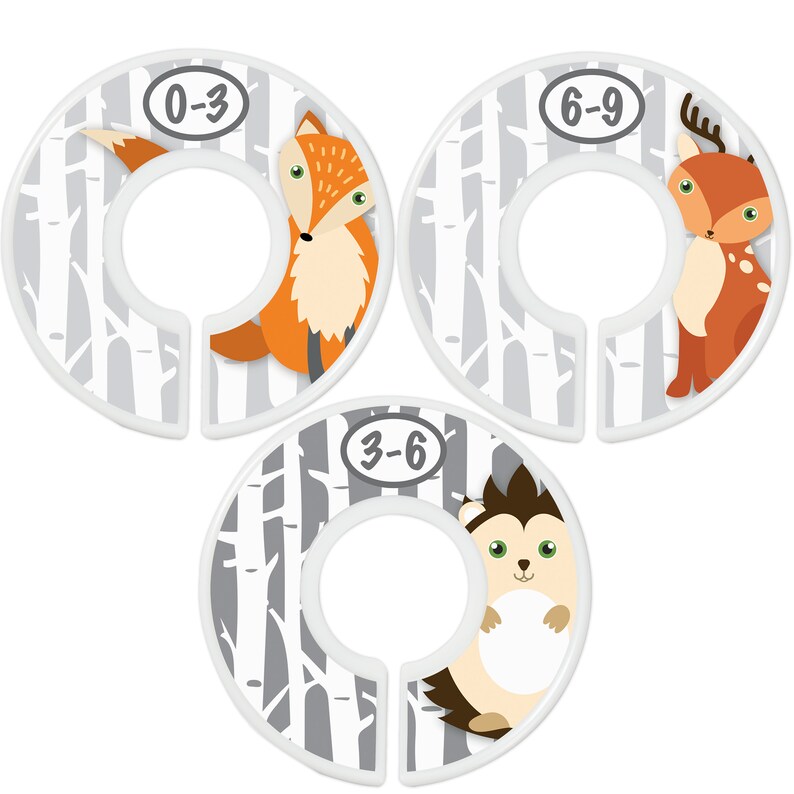 Baby Closet Dividers Woodland Nursery Closet Dividers for Etsy
