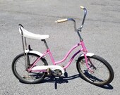 Vintage 1970 39 s Schwinn Lil Chik Child Girls Bicycle, Pink, Banana Seat, Stingray Style.