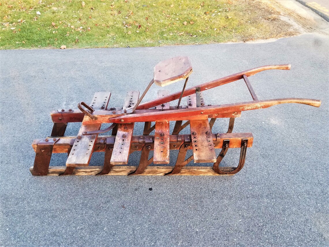Antique Ice Plow Horse Drawn Ice Harvesting Sled/Sleigh Etsy