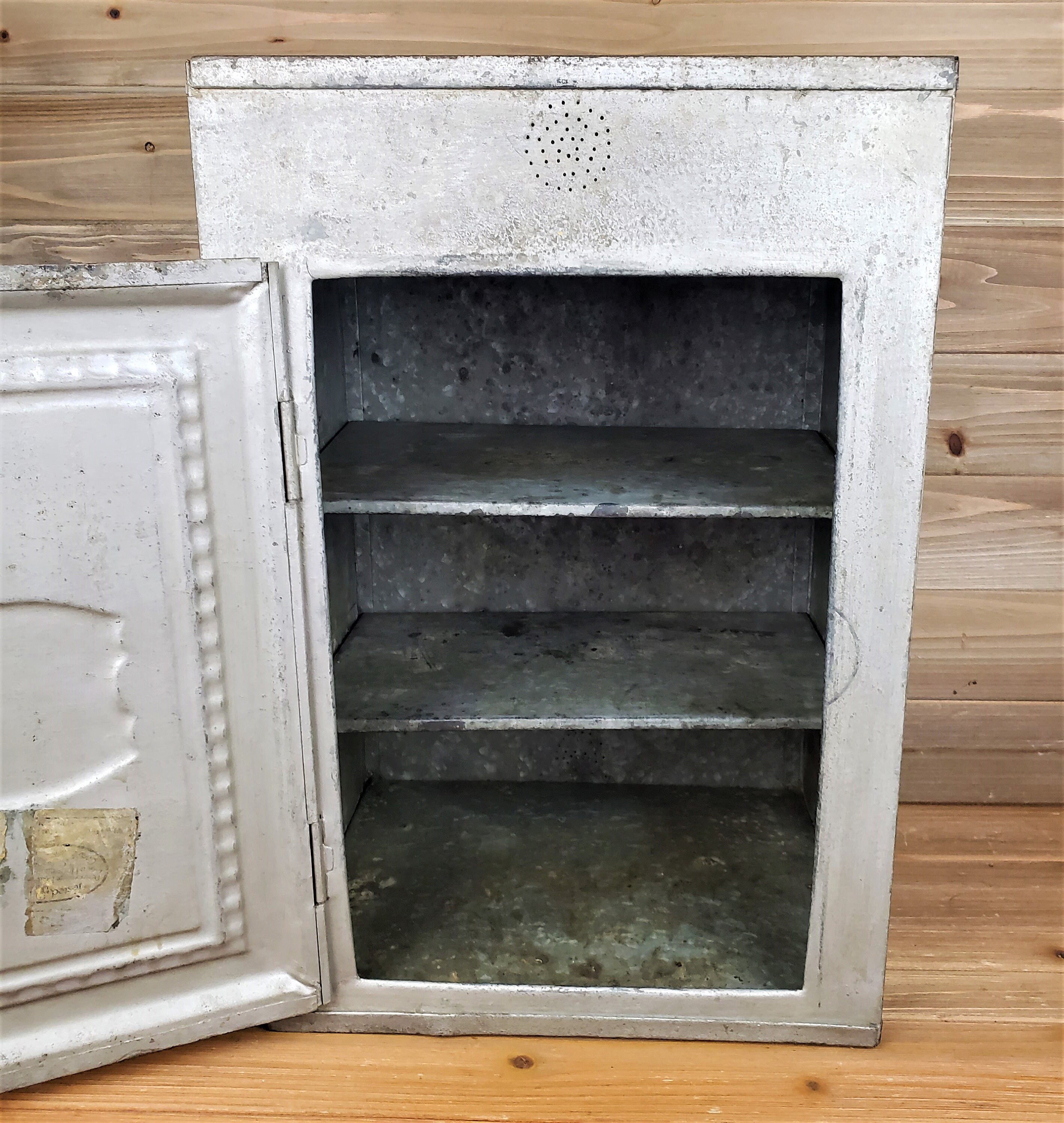 Antique Galvinized Tin Bread Cake Box Cupboard Pie Etsy