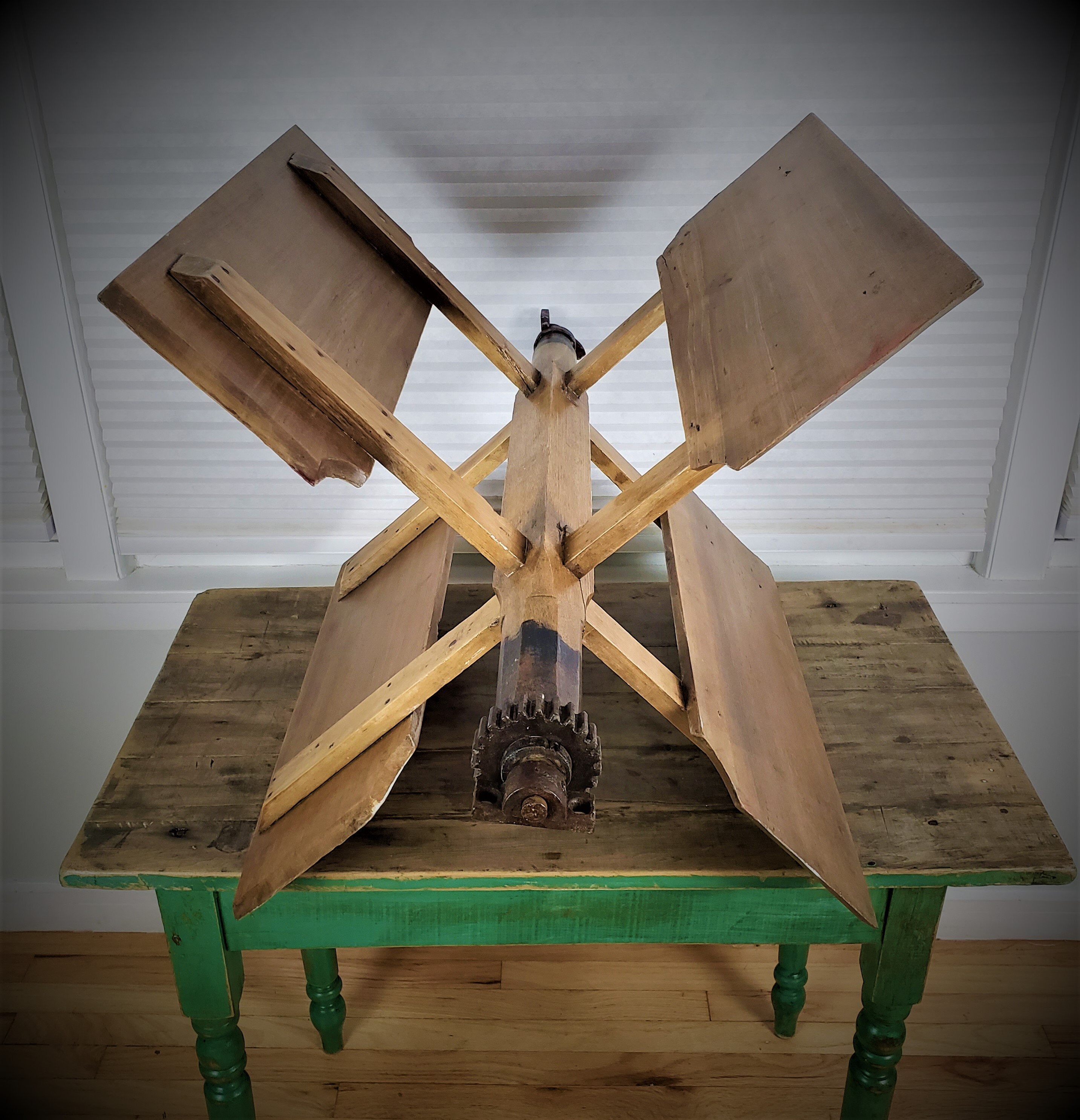 1850's Fanning Mill Wooden Blade Paddle Wheel William Etsy