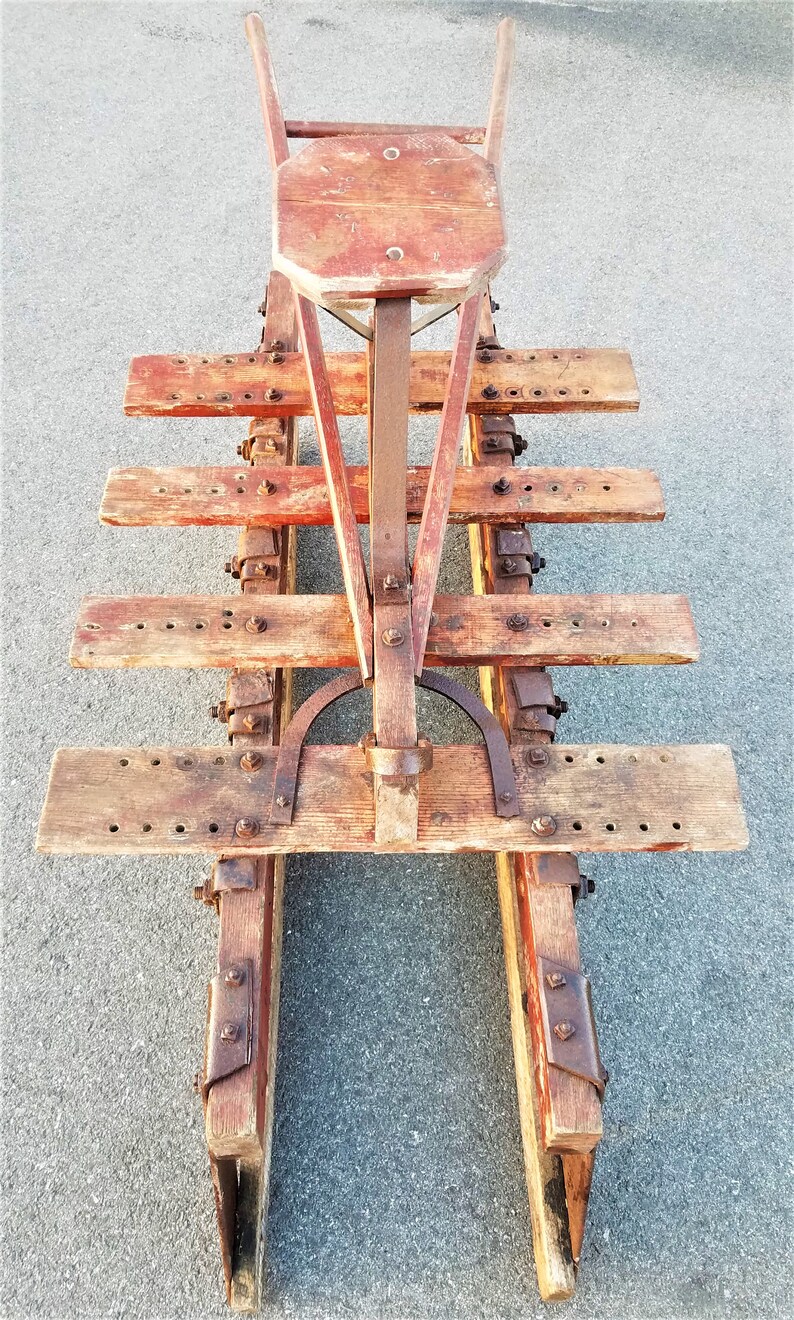 Antique Ice Plow Horse Drawn Ice Harvesting Sled/Sleigh Etsy