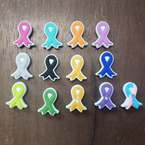Awareness Ribbon Silicone Focal Beads Etsy