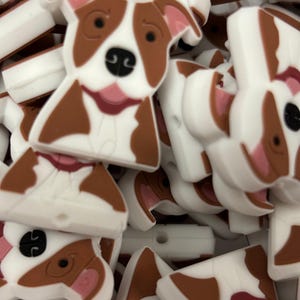 Animal - Dog - Pitbull Light Brown Silicone Focal 0068 - 2 Count