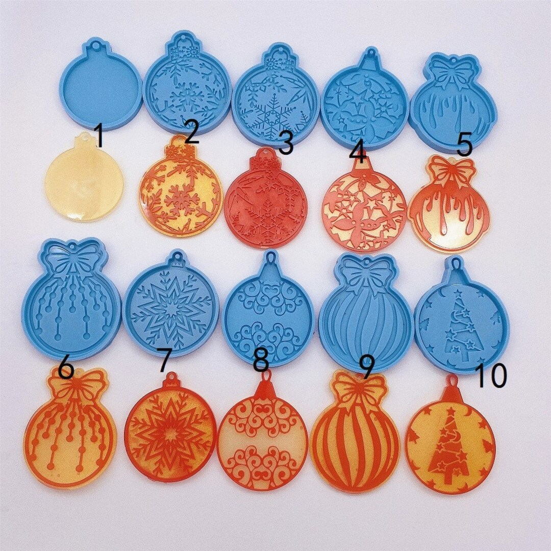 Christmas Ornament Silicone Mold Etsy