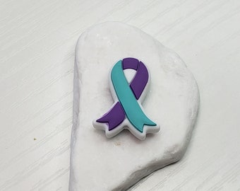 Suicide Awareness Silicone Focal Bead - 3 Count