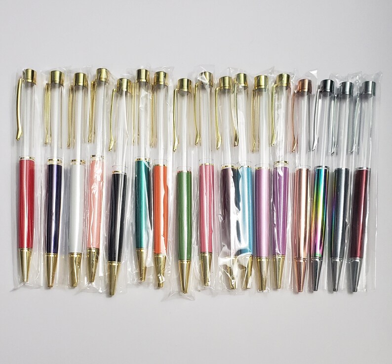 DIY Fillable Pens Glitter Pens Black Ink Etsy