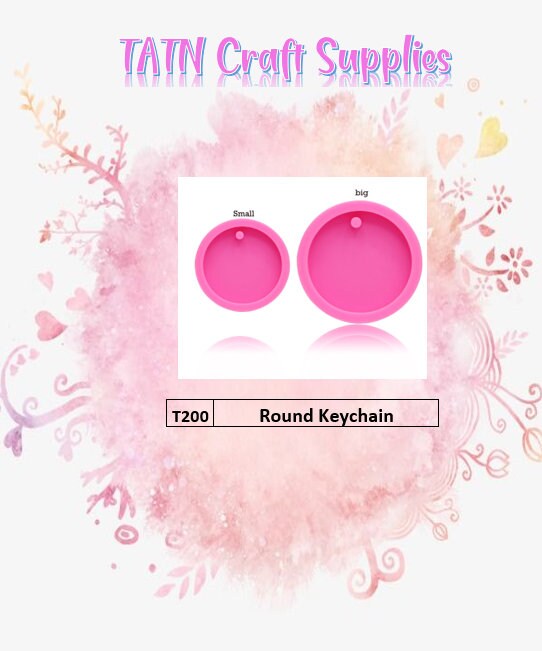 Round Key Chain Silicone Mold