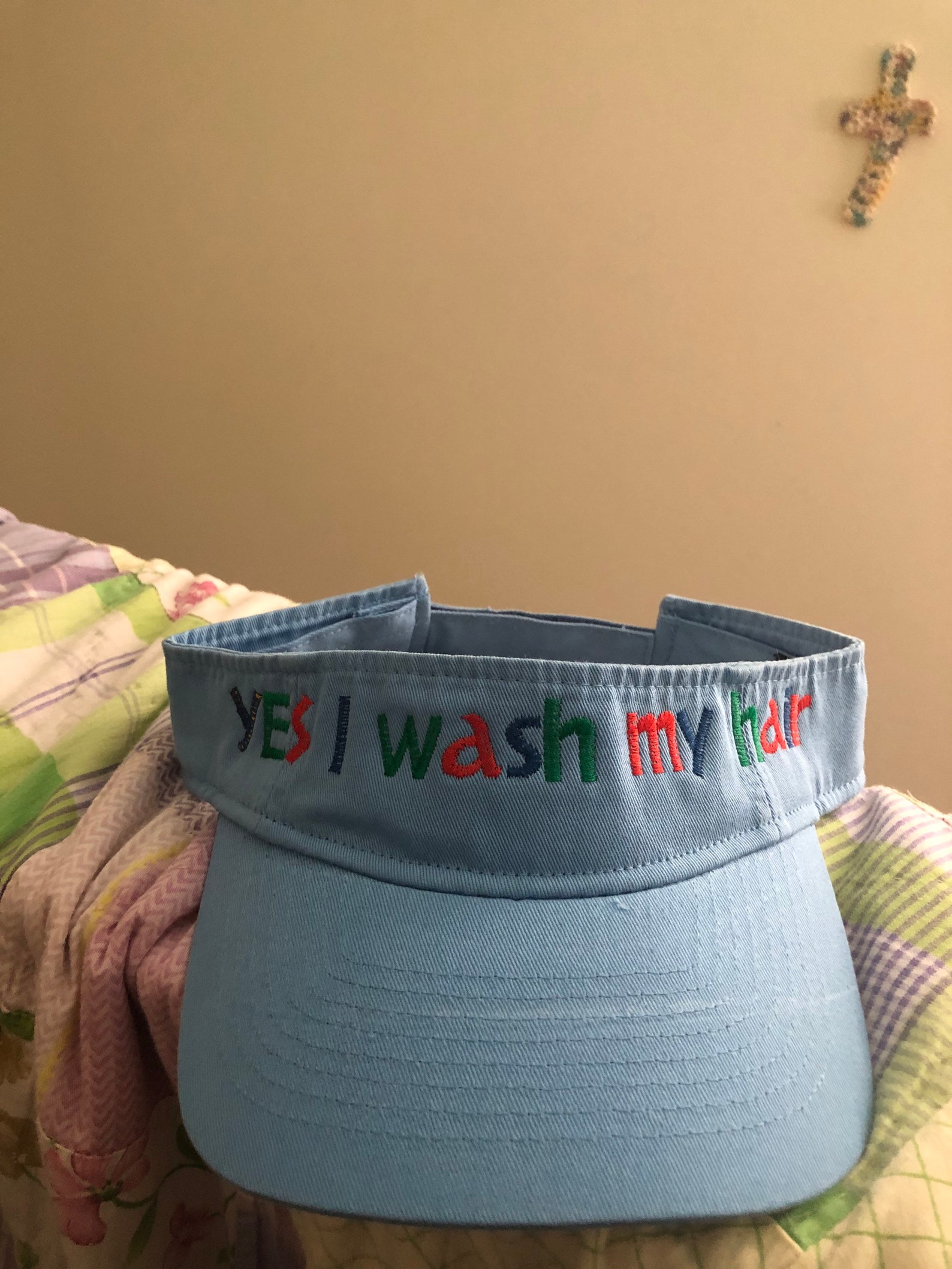 Yes I wash my hair Sun Visor Etsy