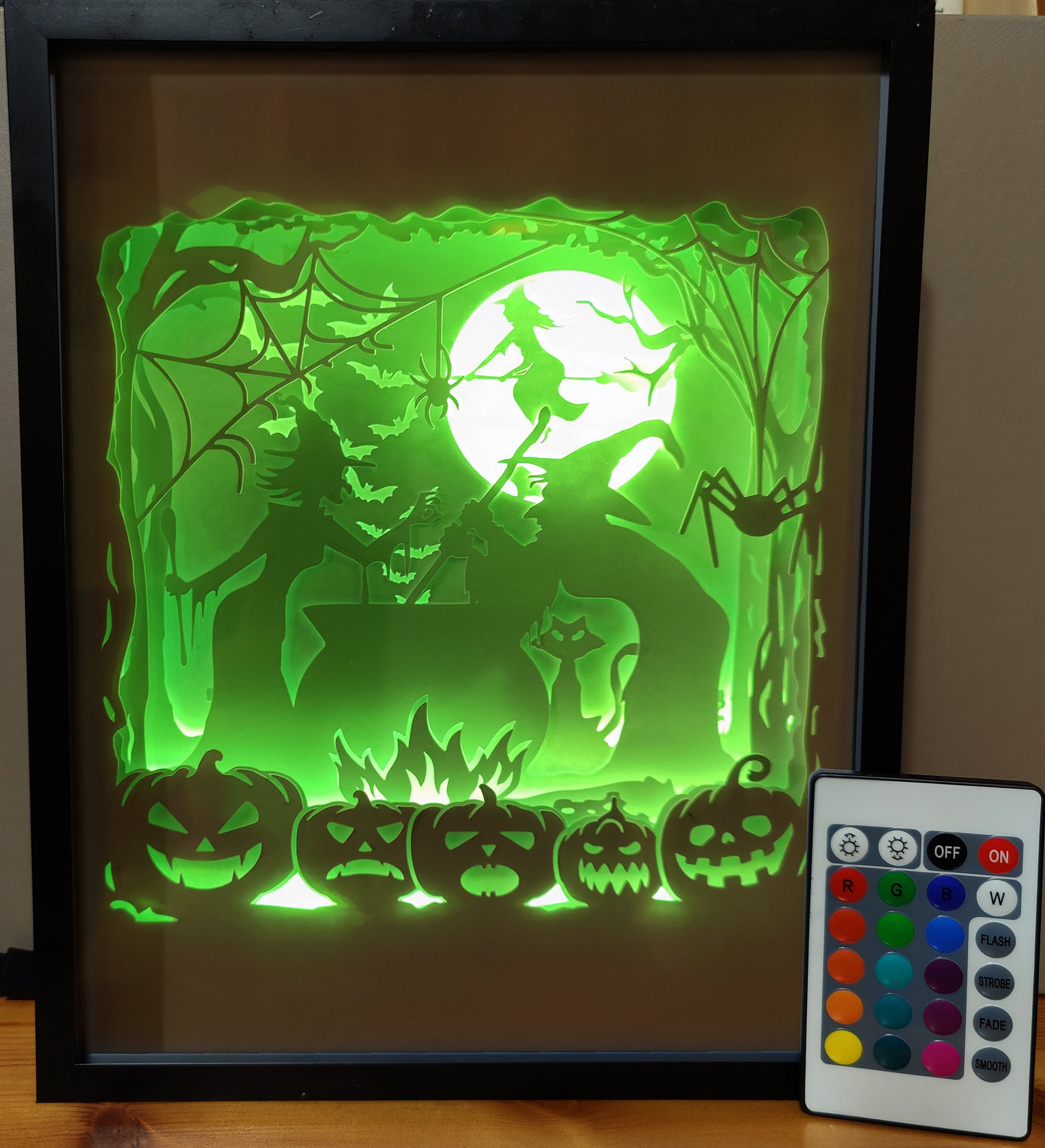 Papercut Light Box Paper carving light box night light 3d led light box  Shadow Box -Kiss